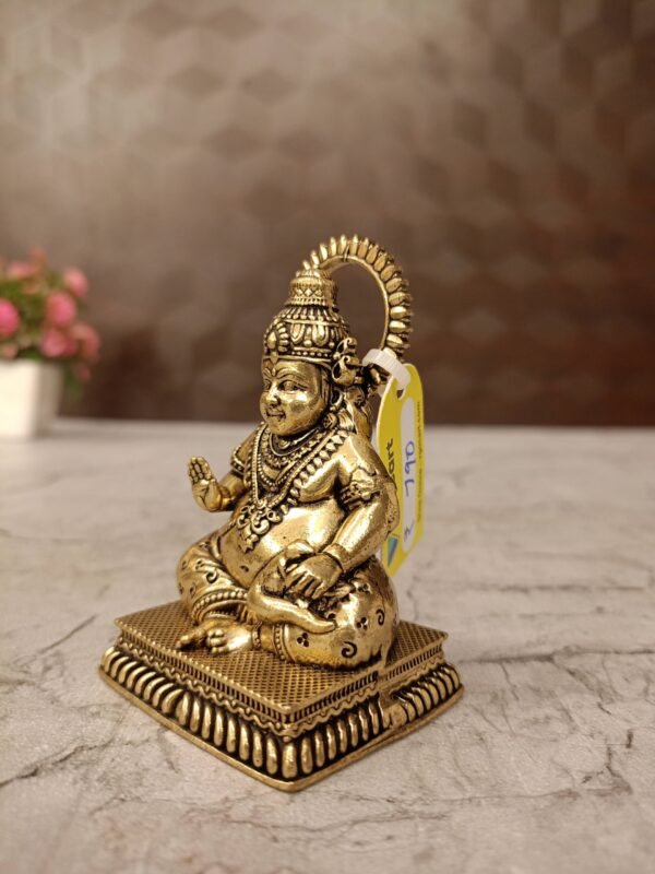 Buy Brass Fine Art Kuberar Idol Antique Showroom Trichy 3" - Image 2