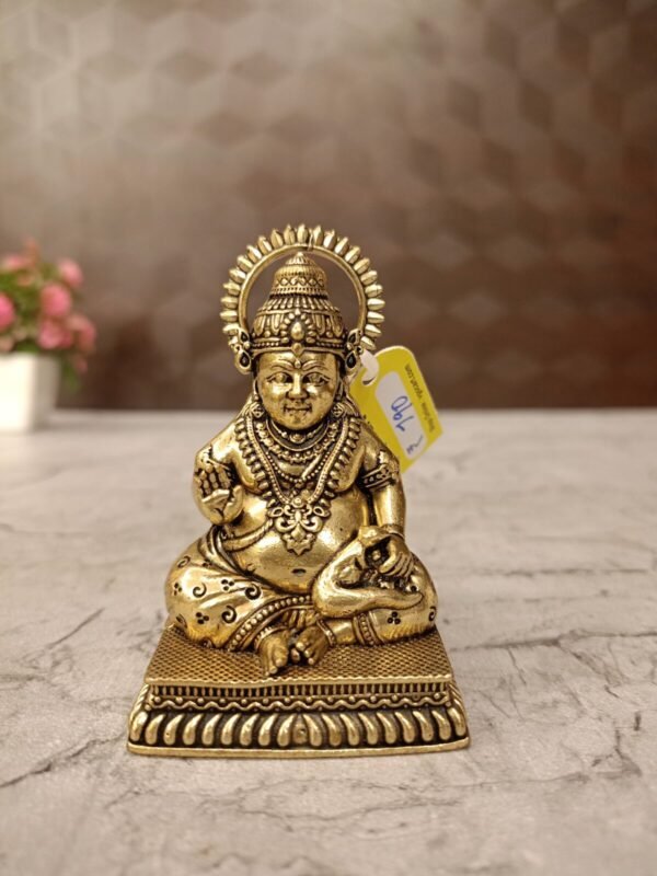 Buy Brass Fine Art Kuberar Idol Antique Showroom Trichy 3"