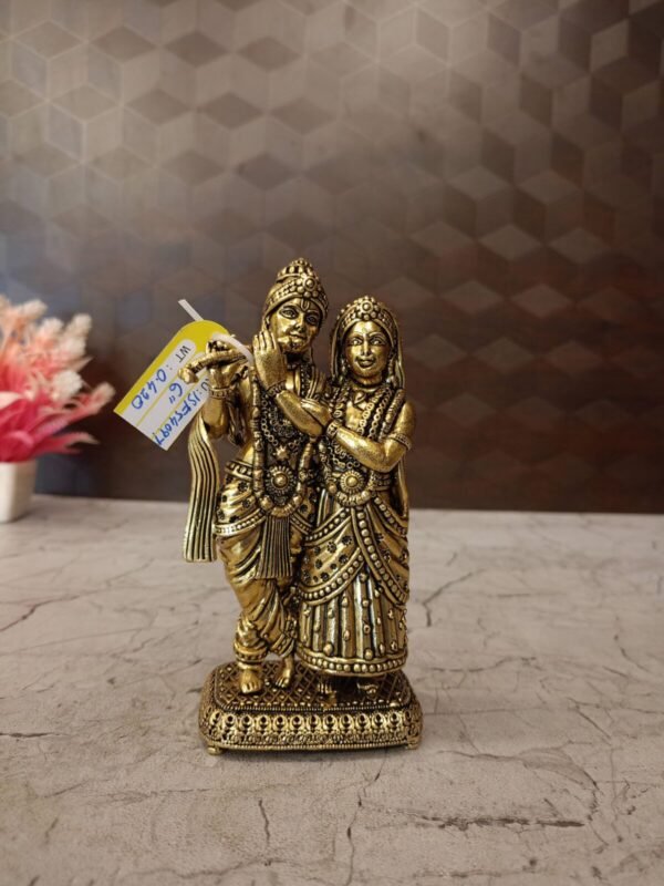 Buy Brass Fine Art Radha Krishna Statue For Wedding Gifts 6″ Antique Showroom Trichy