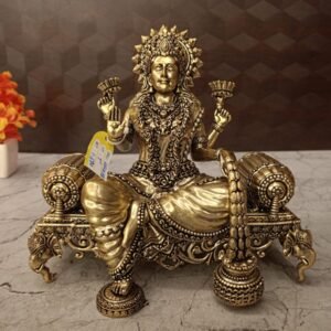 Buy Brass Maha Lakshmi Sitting On Sofa Antique Showroom Trichy
