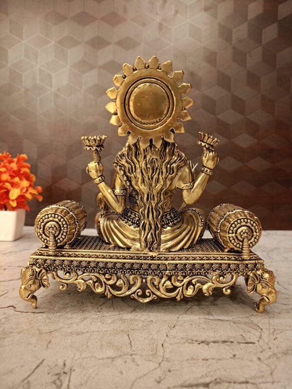 Buy Brass Maha Lakshmi Sitting On Sofa Antique Showroom Trichy - Image 5