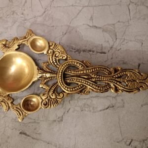 Buy Brass Aarthi Holder Spoon Type For Pooja Antique Showroom Trichy