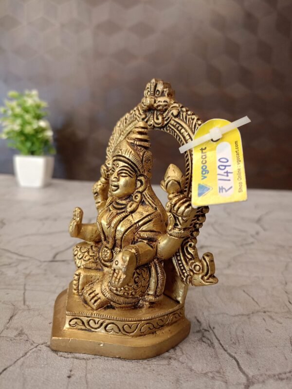 Buy Brass Arch Lakshmi Statue 4.5″ Antique Showroom Trichy - Image 3