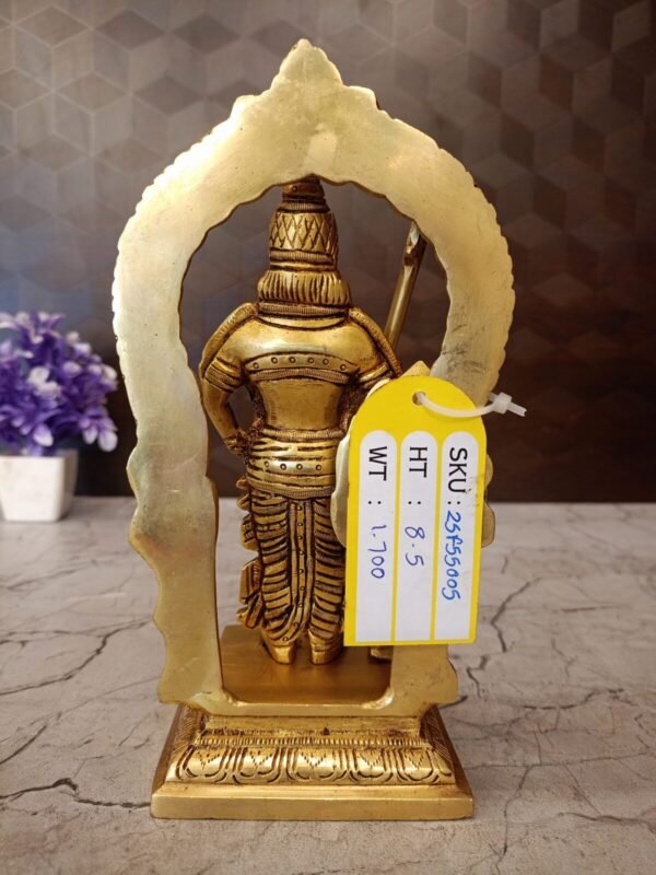 Buy Brass Arch Murugan Statue Best For Pooja 8.5″ Antique Showroom Trichy - Image 3