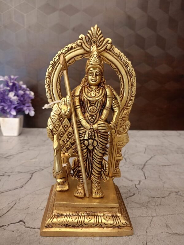 Buy Brass Arch Murugan Statue Best For Pooja 8.5″ Antique Showroom Trichy