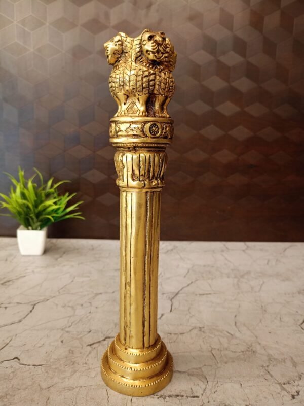 Buy Brass Ashoka Pillar 11.5″ Antique Showroom Trichy