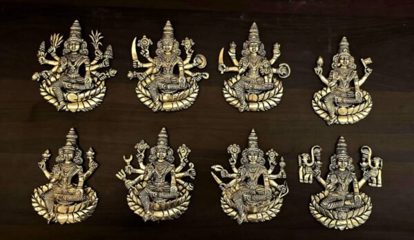 Buy Brass Ashtalakshmi Set Door Panel 5.5″ Antique Showroom Trichy - Image 2