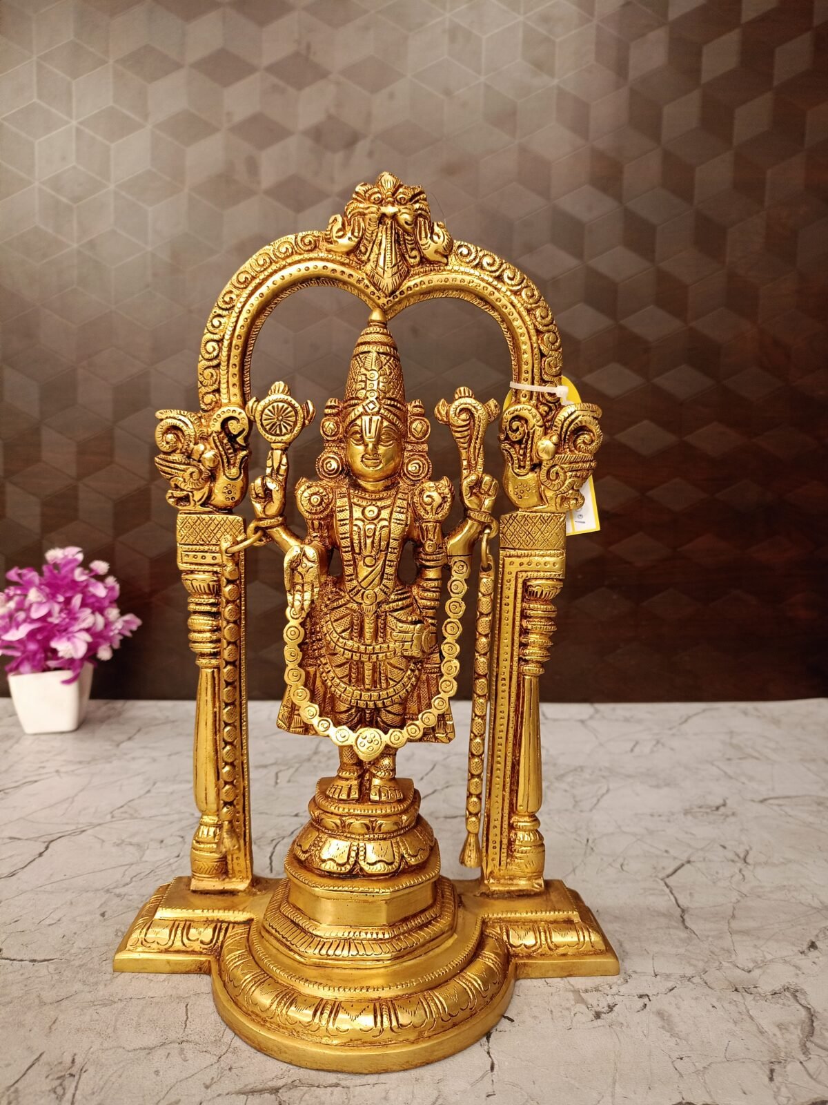 Buy Brass Balaji With Prabhavalli Statue 13″ Antique Showroom Trichy