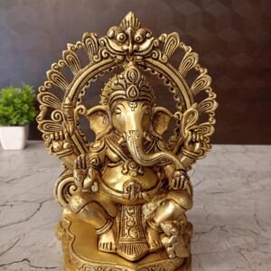 Buy Brass Designer Arch Ganesha Statue 9″ Antique Showroom Trichy