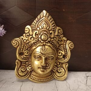 Buy Brass Durgai face Small Wall Mount 3.5″ Antique Showroom Trichy
