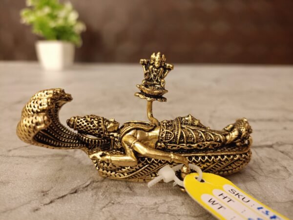 Buy Brass Fine Art Padmanathar Statue Antique Showroom Trichy 2" - Image 2