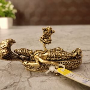 Buy Brass Fine Art Padmanathar Statue Antique Showroom Trichy 2"