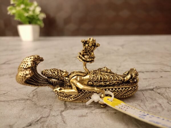 Buy Brass Fine Art Padmanathar Statue Antique Showroom Trichy 2"