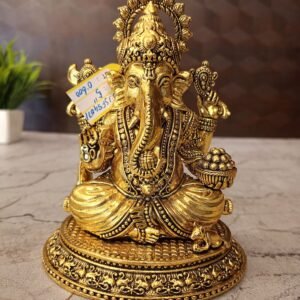Buy Brass Fine Art Ganesha Statue For Pooja , Pure & Antique Finish 5″ Showroom Trichy