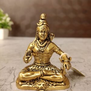 Buy Brass Fine Art Shiva Idol For Pooja Antique Showroom Trichy 3"