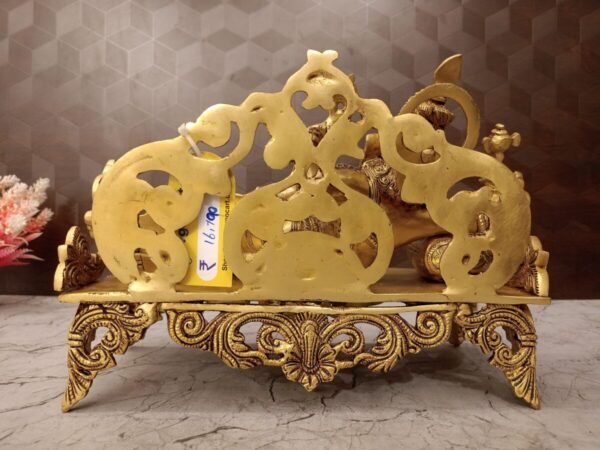 Buy Brass Ganesha Sleeping On Designer Sofa 9″ Antique Showroom Trichy - Image 5