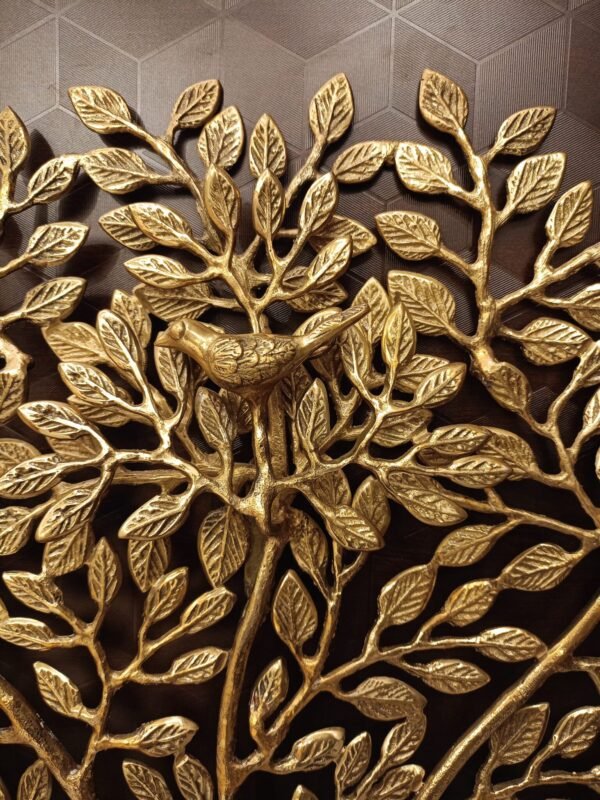 Buy Brass Kalpaviruksha Tree Wall Mount 24″ Antique Showroom Trichy - Image 2