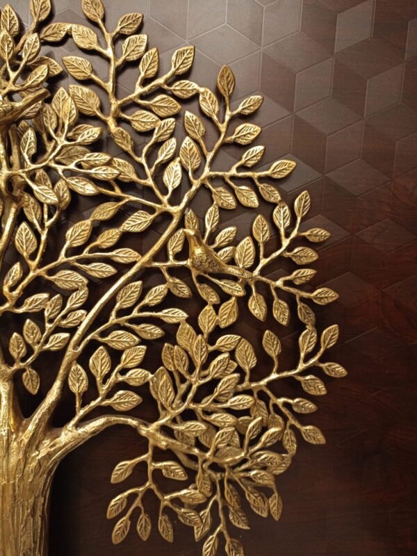Buy Brass Kalpaviruksha Tree Wall Mount 24″ Antique Showroom Trichy - Image 3
