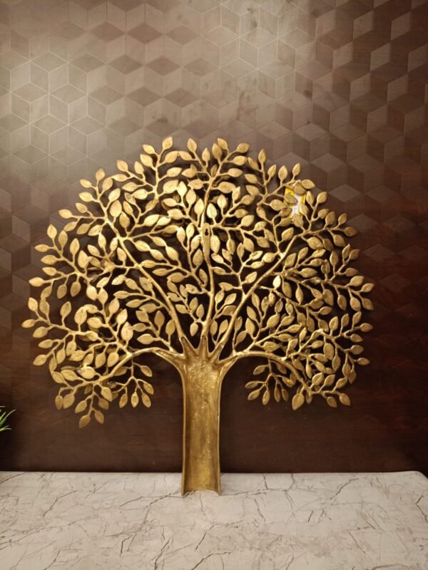 Buy Brass Kalpaviruksha Tree Wall Mount 24″ Antique Showroom Trichy - Image 4