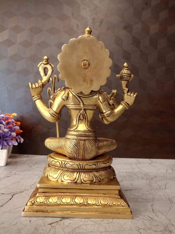 Buy Brass Kamakshi Amman Statue 12″ Antique Showroom Trichy - Image 4