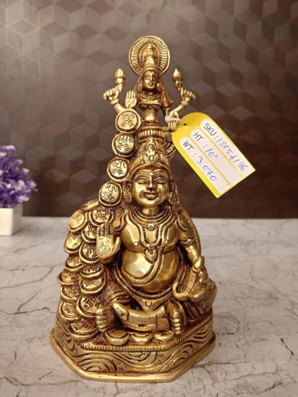 Buy Brass Lakshmi Kuber Statue For Pooja / Best idol For Wealth 10″ Antique Showroom Trichy
