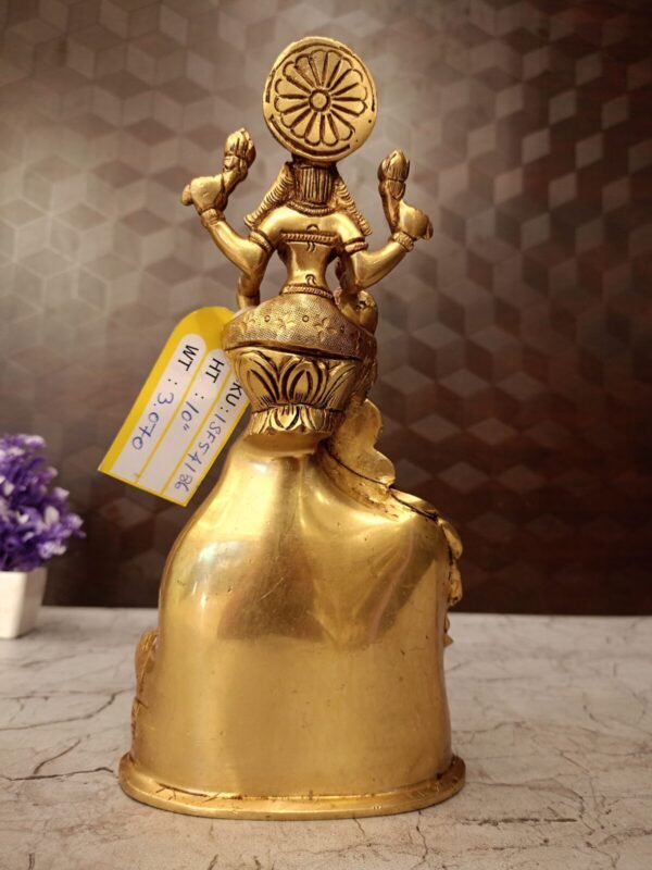 Buy Brass Lakshmi Kuber Statue For Pooja / Best idol For Wealth 10″ Antique Showroom Trichy - Image 3