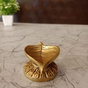 Buy Brass Leaf Diya 1.5″ Antique Showroom Trichy