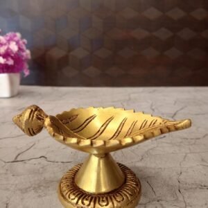 Buy Brass Leaf Diya 2.5” Antique Showroom Trichy