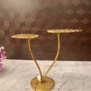 Buy Brass Lotus Leaf Home Decor Antique Showroom Trichy 8"