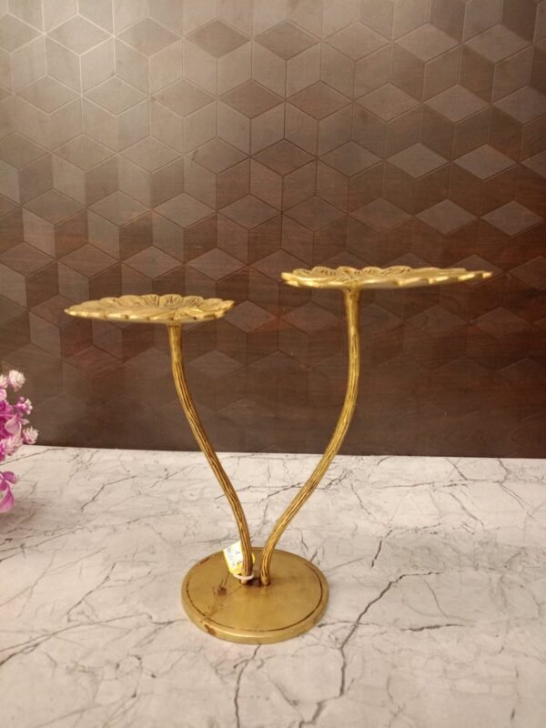Buy Brass Lotus Leaf Home Decor Antique Showroom Trichy 8"