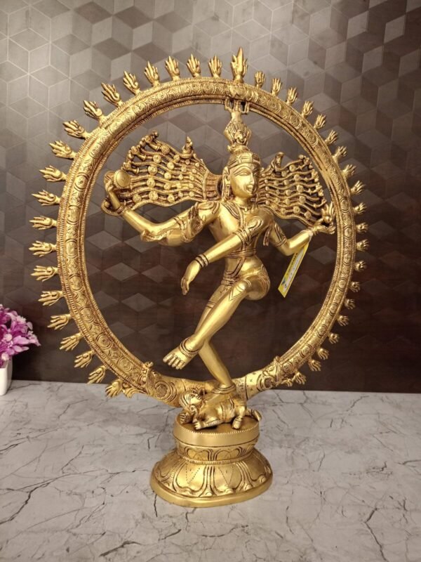Buy Brass Natarajan Statue Big 19″ Antique Showroom Trichy - Image 2