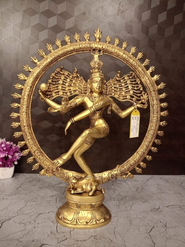 Buy Brass Natarajan Statue Big 19″ Antique Showroom Trichy - Image 3