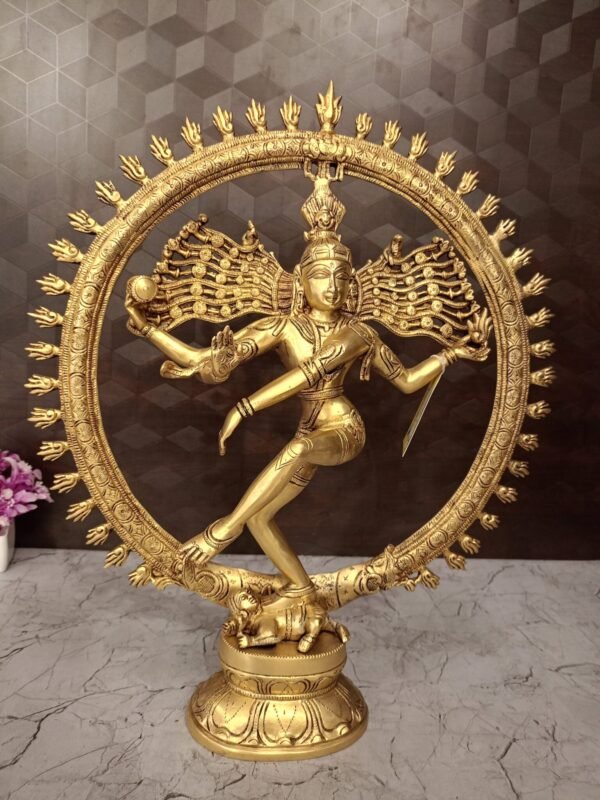 Buy Brass Natarajan Statue Big 19″ Antique Showroom Trichy - Image 5