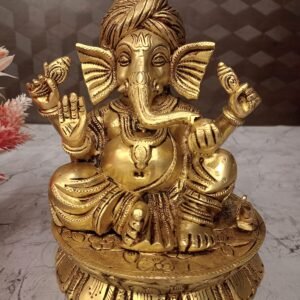 Buy Brass Pagadi Ganesha Statue 8″ Antique Showroom Trichy