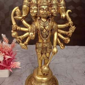 Buy Brass Panchamukhi Hanuman Statue 12″ Antique Showroom Trichy