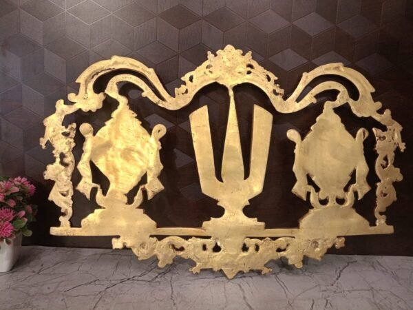 Buy Brass Perumal Namam Wall Mount For Pooja Door 11″ Antique showroom Trichy - Image 3