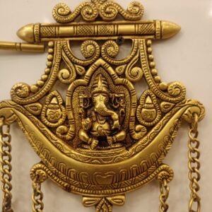 Buy Brass Wall Mount Ganesha Plate With Bell 12″ Antique Showroom Trichy