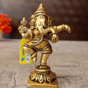 Buy Brass Dancing Ganesha Idol Antique Showroom Trichy 4"