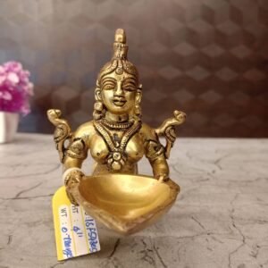 buy Brass Fish Designer Diya With Handle Pooja Idol- 4″ Antique Showroom Trichy