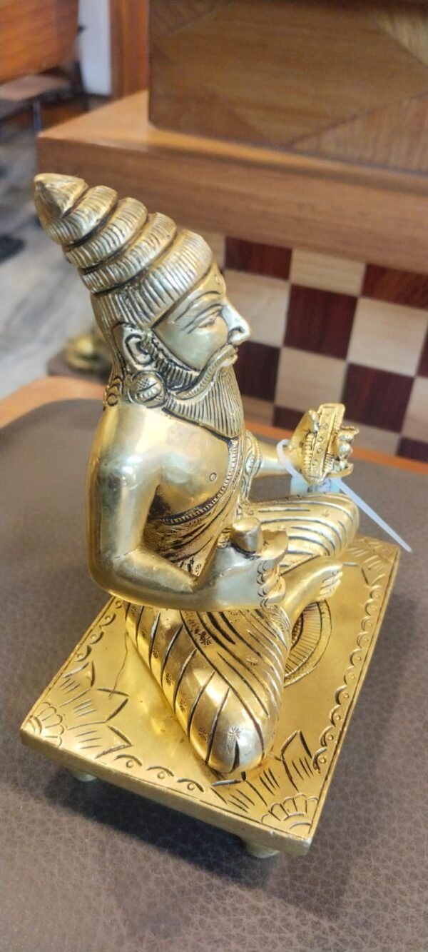 Buy Pure Brass Thiruvalluvar Idol Best price Antique showroom Trichy 6" - Image 4