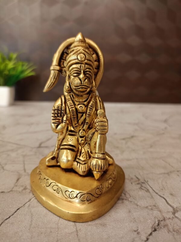 Buy Brass Hanuman Statue Antique showroom Trichy 4″