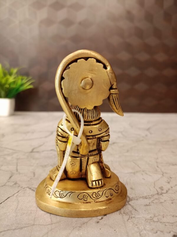 Buy Brass Hanuman Statue Antique showroom Trichy 4″ - Image 3