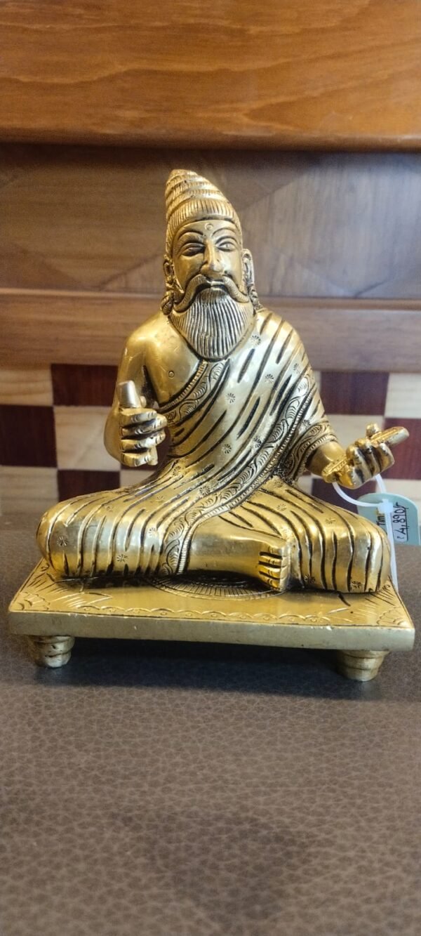 Buy Pure Brass Thiruvalluvar Idol Best price Antique showroom Trichy 6"