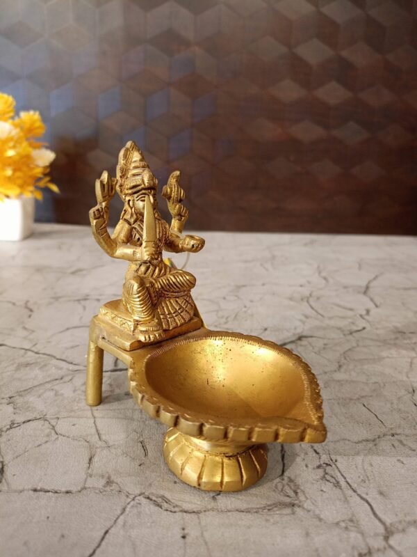 Buy Brass Amman Diya Lamp 4.5 ” Antique Showroom Trichy - Image 3