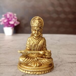 Buy Brass Annapoorani Small Statue For Pooja / Abundance and Nourishment 3″ Antique Showroom Trichy