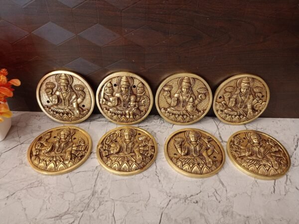 Buy Brass Ashtalakshmi Circle Set | Pure Brass Goddess Ashtalakshmi Set 4” Antique Showroom Trichy - Image 12