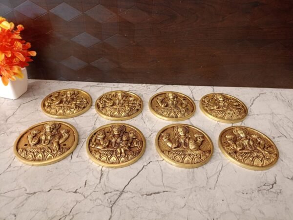 Buy Brass Ashtalakshmi Circle Set | Pure Brass Goddess Ashtalakshmi Set 4” Antique Showroom Trichy - Image 8