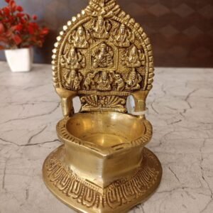 Buy Brass Ashtalakshmi Diya -5″ Antique Showroom Trichy