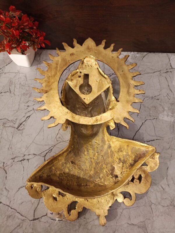 Buy Brass Buddha Face Wall Hanging- 16″ Antique Showroom Trichy - Image 2