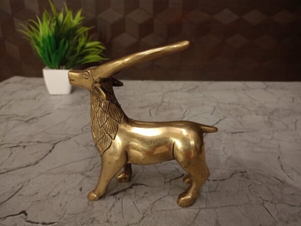 Buy Brass Deer 5″ For Gift , Handcrafted Idol Antique Showroom Trichy - Image 4